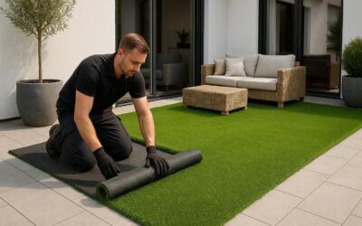 Kunstrasen auf der Terrasse verlegen: Schritt für Schritt